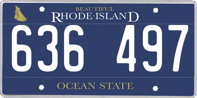 RI license plate 636497