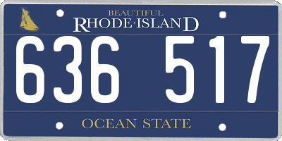 RI license plate 636517