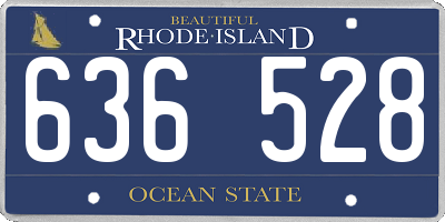 RI license plate 636528