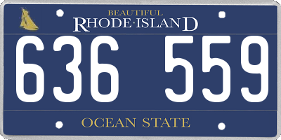 RI license plate 636559