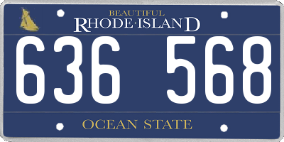 RI license plate 636568