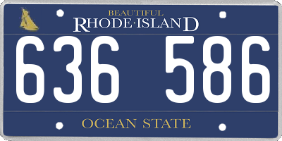 RI license plate 636586