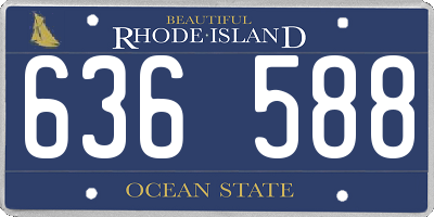 RI license plate 636588