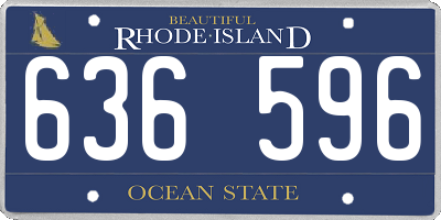 RI license plate 636596