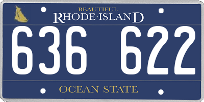 RI license plate 636622
