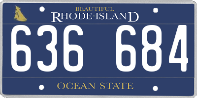 RI license plate 636684