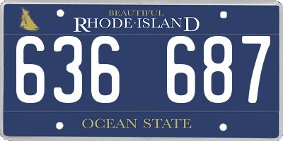 RI license plate 636687
