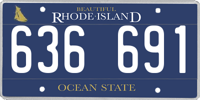RI license plate 636691