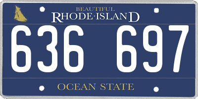 RI license plate 636697