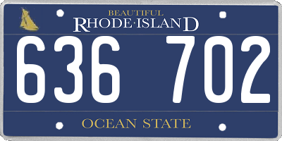 RI license plate 636702