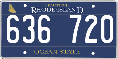 RI license plate 636720