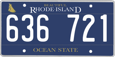 RI license plate 636721