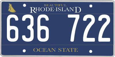 RI license plate 636722