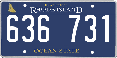 RI license plate 636731