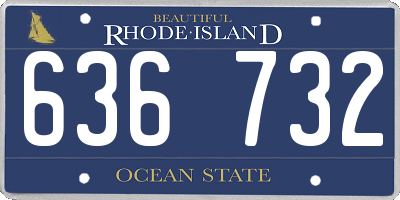 RI license plate 636732