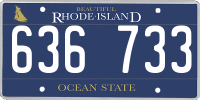 RI license plate 636733