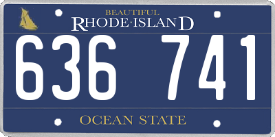 RI license plate 636741