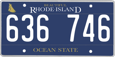 RI license plate 636746