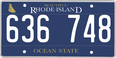 RI license plate 636748