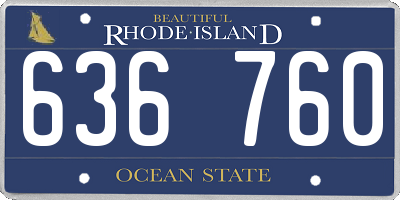 RI license plate 636760
