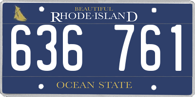 RI license plate 636761