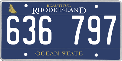 RI license plate 636797