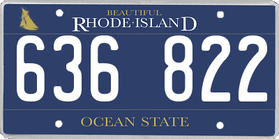 RI license plate 636822