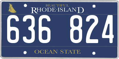 RI license plate 636824