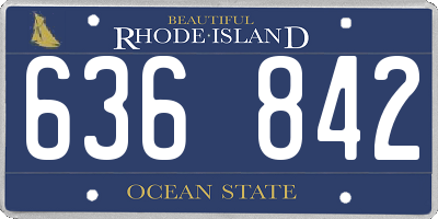 RI license plate 636842