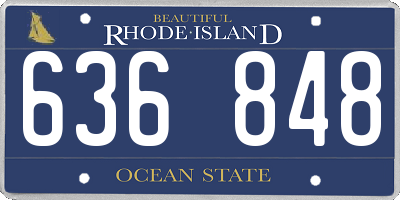 RI license plate 636848