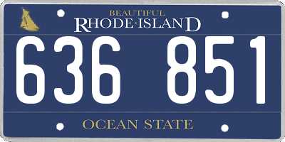 RI license plate 636851