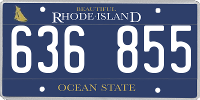 RI license plate 636855