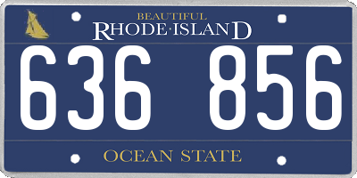 RI license plate 636856