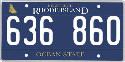 RI license plate 636860