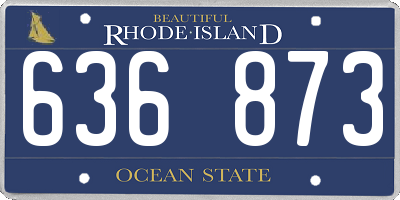 RI license plate 636873