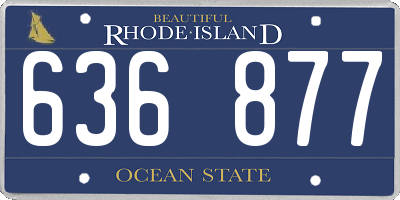 RI license plate 636877