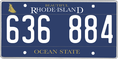 RI license plate 636884