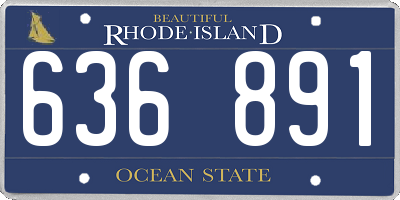 RI license plate 636891