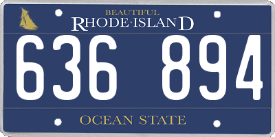 RI license plate 636894