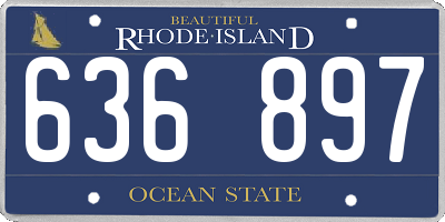 RI license plate 636897