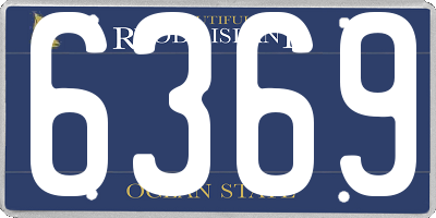 RI license plate 6369