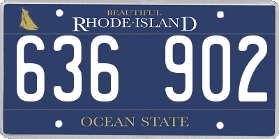 RI license plate 636902