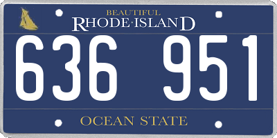 RI license plate 636951