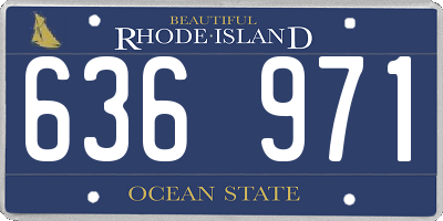 RI license plate 636971