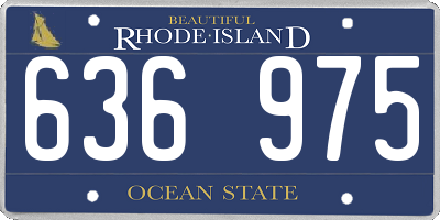 RI license plate 636975