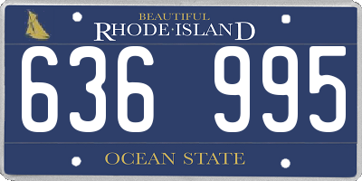 RI license plate 636995