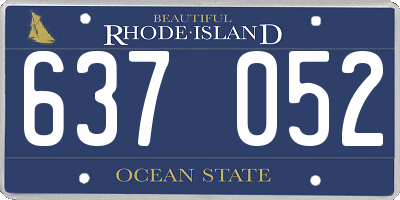 RI license plate 637052