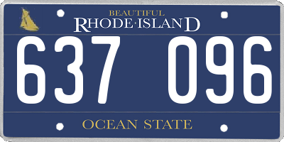 RI license plate 637096
