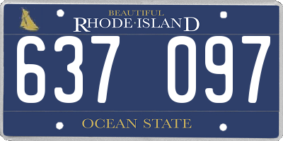 RI license plate 637097