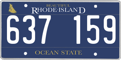 RI license plate 637159